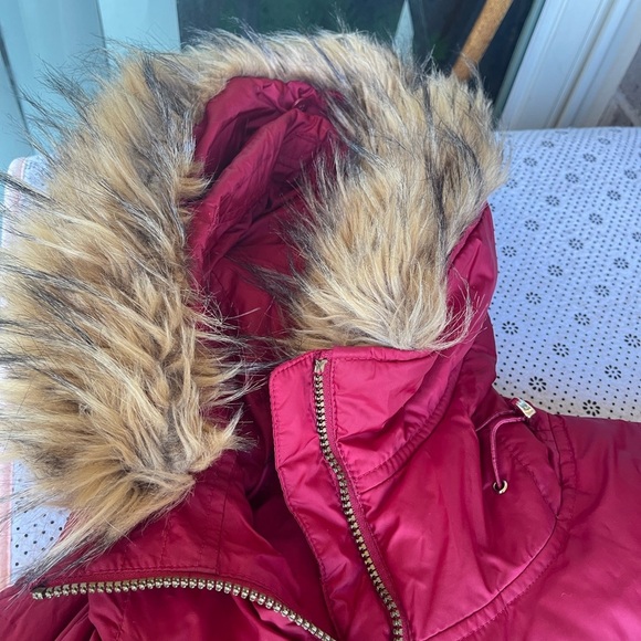 CALVIN KLEIN Women's Faux-Fur-Trim Hooded Down Puffer Quilted Coat Jacket  S - Picture 8 of 13